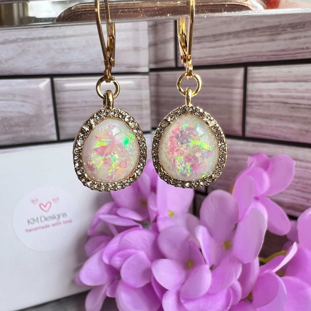 Elegant Gold Plated and rhinestone Drop Earrings